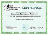 Сертификат Крысанова Екатерина Игоревна1